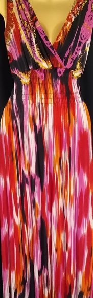 Unbranded Multicolored Maxi Halter Dress -- Final Price - Picture 3 of 13